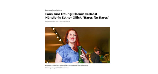 Frau mit langen roten Haaren hält grüne Glasvase, Werkstatt für Schönes Düsseldorf, Workshops