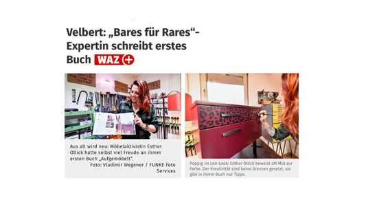 Werkstatt-Szene in Düsseldorf: Frau gestaltet Möbel, Buchpräsentation, DIY-Workshops