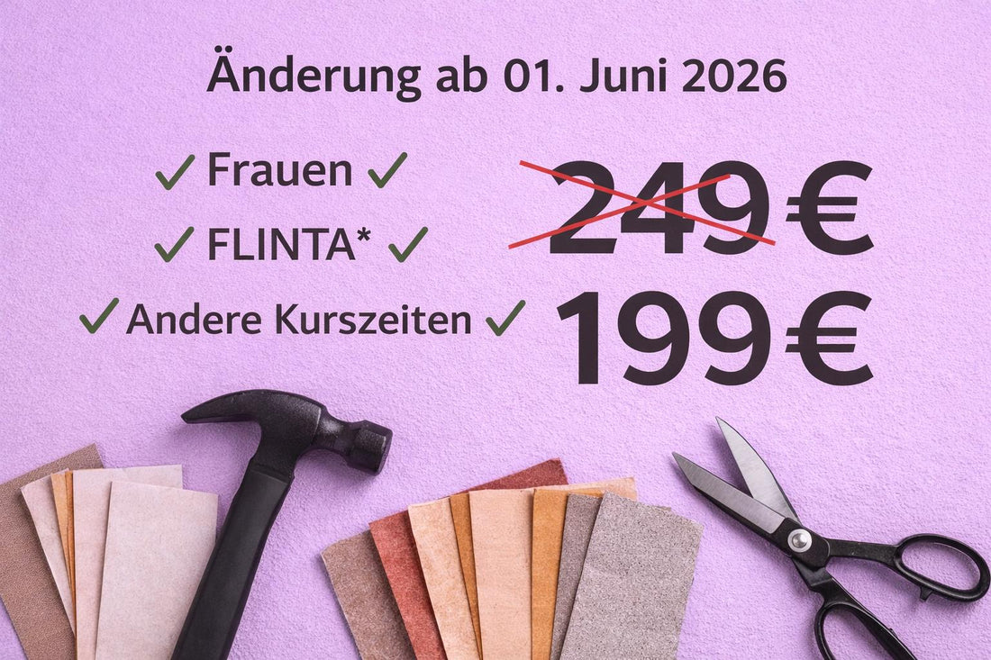 199 € statt 249 € + Workshop-Änderungen