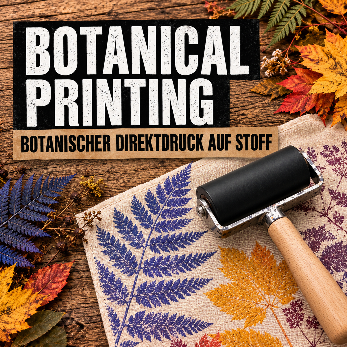 Botanical Printing – Botanischer Direktdruck auf Stoff