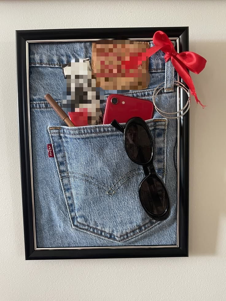 Jeans im Rahmen – Jeans Pocket Frame