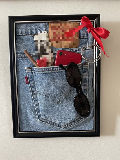 Jeans im Rahmen – Jeans Pocket Frame