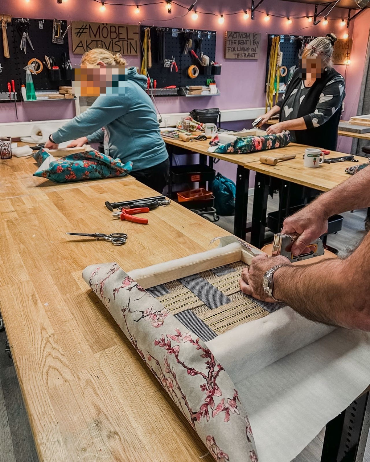 Workshop: Polstern und Beziehen