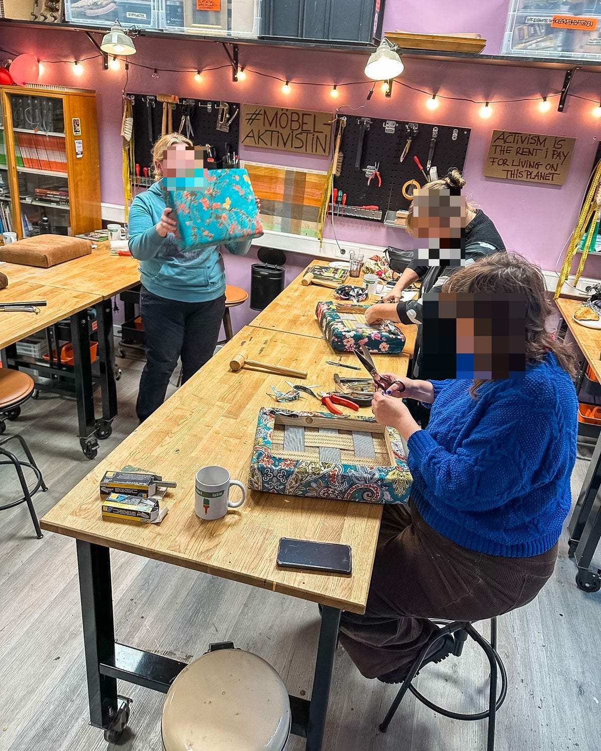 Workshop: Polstern und Beziehen