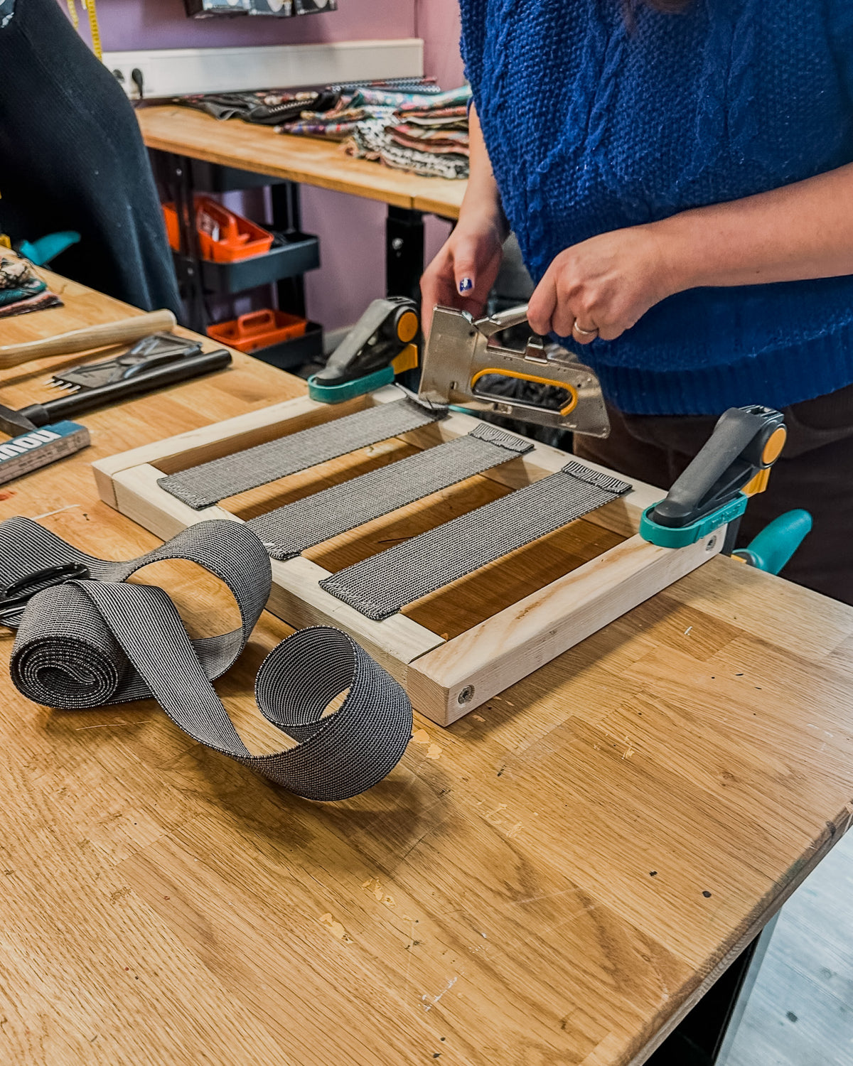 Workshop: Polstern und Beziehen