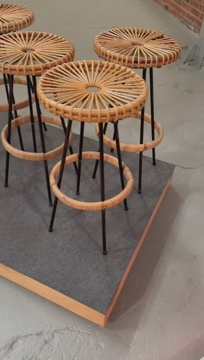 3 Vintage-Barhocker von Rohé – Entwurf von Dirk van Sliedregt