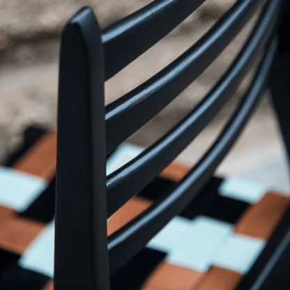 Dining Chair mit Lederstreifen - Werkstattfürschönes