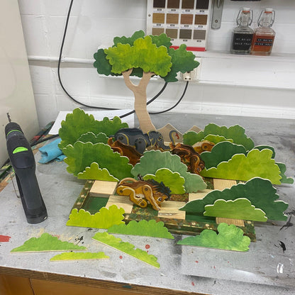 "Aus tristem Spiel-Zoo wird Diorama" - Händlerstücke vom 27.03.2022 - Werkstattfürschönes